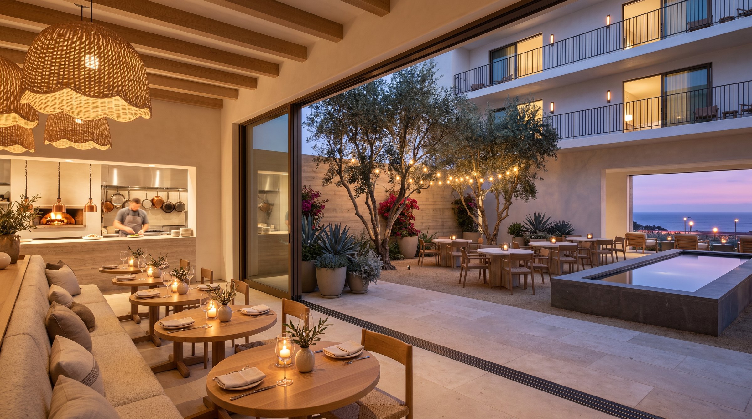 The restaurant — conceptual rendering